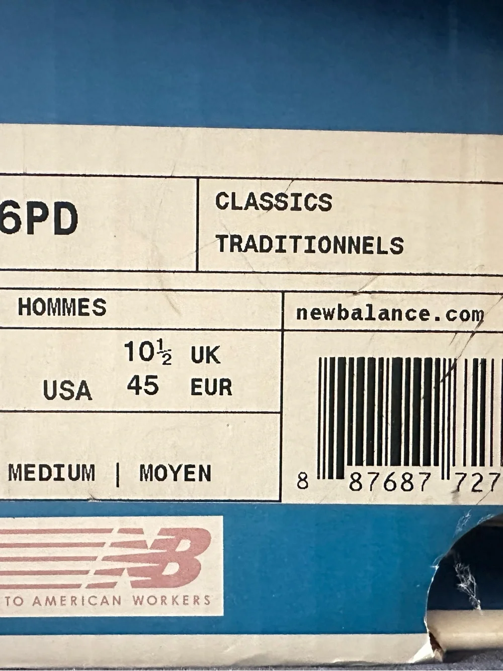 New Balance (Rare) 996 Men’s Suede & Mesh Sneakers - Cream with Red Accent